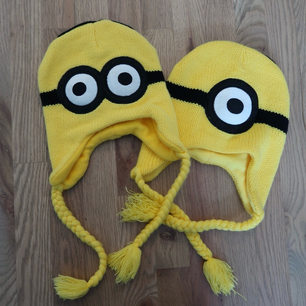 Minion Kid knit hats